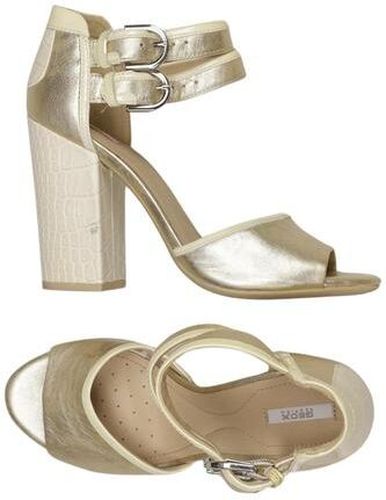 Damen Sandale, gold, Gr. EU 38 - Second Hand - Geox - Modalova