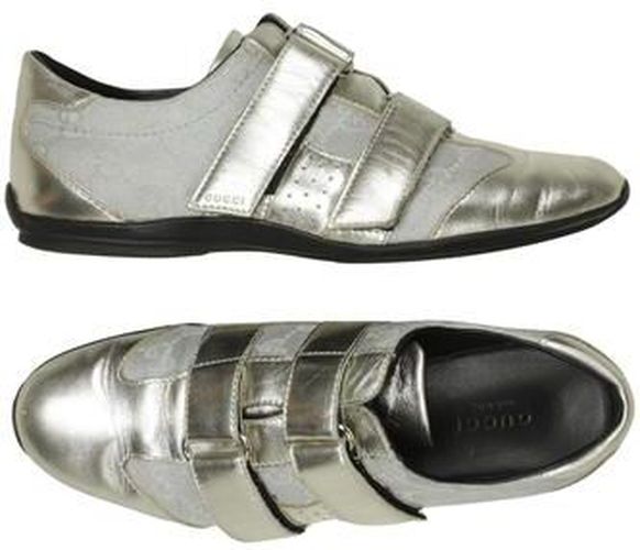 Damen Halbschuh, silber, Gr. EU 36.5, Leder - Second Hand - Gucci - Modalova