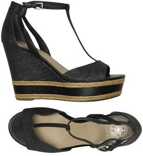 Damen Sandale, schwarz, Gr. EU 39, Leder - Second Hand - Guess - Modalova