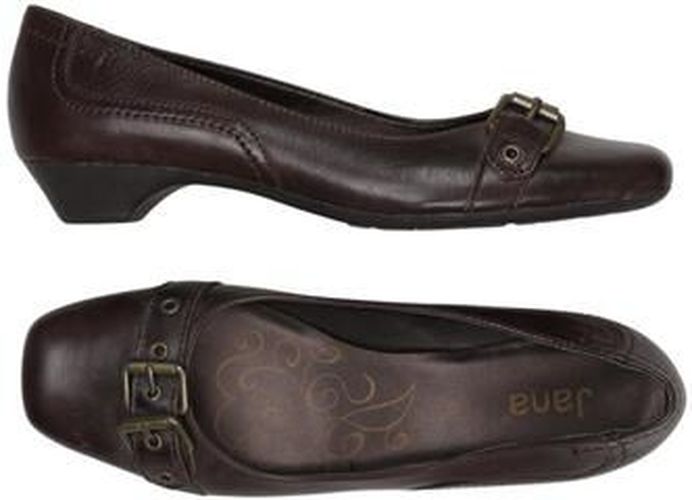 Damen Ballerinas, braun, Gr. EU 37.5 (UK 4.5), Leder - Second Hand - Jana - Modalova