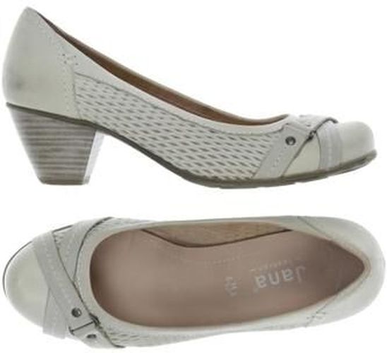 Damen Pumps, cremeweiß, Gr. EU 37.5, Leder - Second Hand - Jana - Modalova