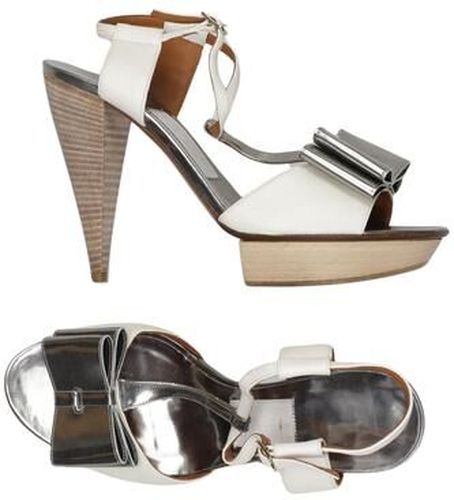 Damen Sandale, weiß, Gr. EU 39 - Second Hand - Lanvin - Modalova