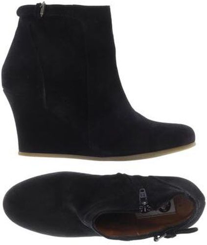Damen Stiefelette, schwarz, Gr. EU 38.5, Leder - Second Hand - Lanvin - Modalova