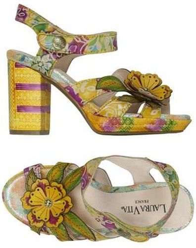 Damen Sandale, mehrfarbig, Gr. EU 35, Leder - Second Hand - Laura vita - Modalova