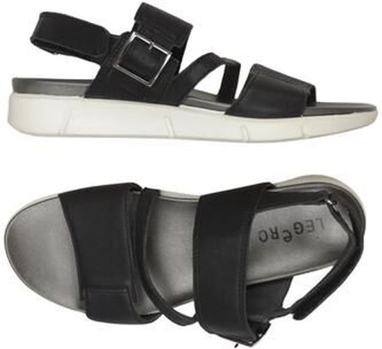 Damen Sandale, schwarz, Gr. EU 40, Leder - Second Hand - Legero - Modalova