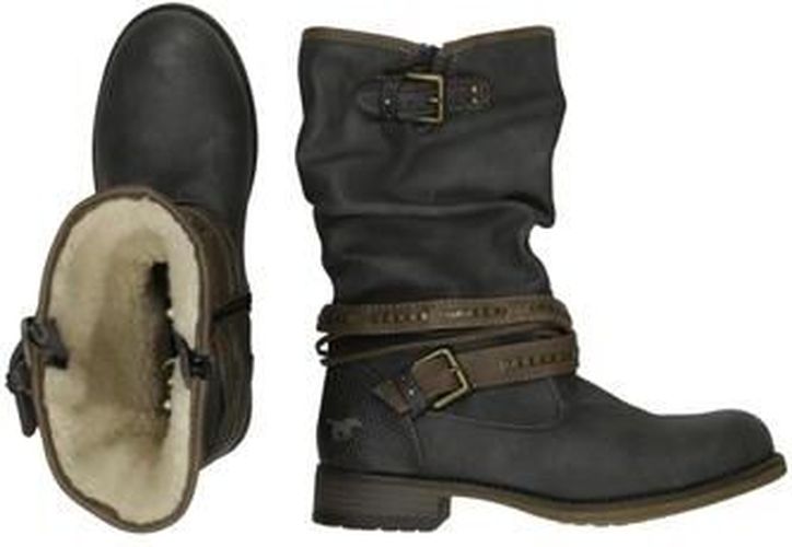 Damen Stiefel, grau, Gr. EU 37 - Second Hand - Mustang - Modalova