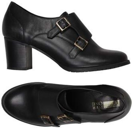 Damen Halbschuh, schwarz, Gr. EU 36, Leder - Second Hand - Pier One - Modalova