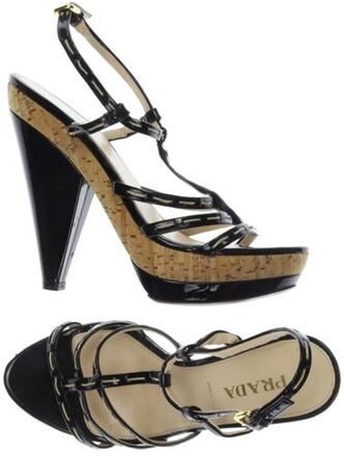 Damen Sandale, schwarz, Gr. EU 36 - Second Hand - Prada - Modalova