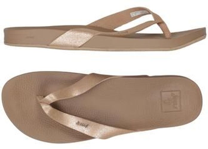 Damen Sandale, gold, Gr. EU 40, Kunstleder - Second Hand - Reef - Modalova