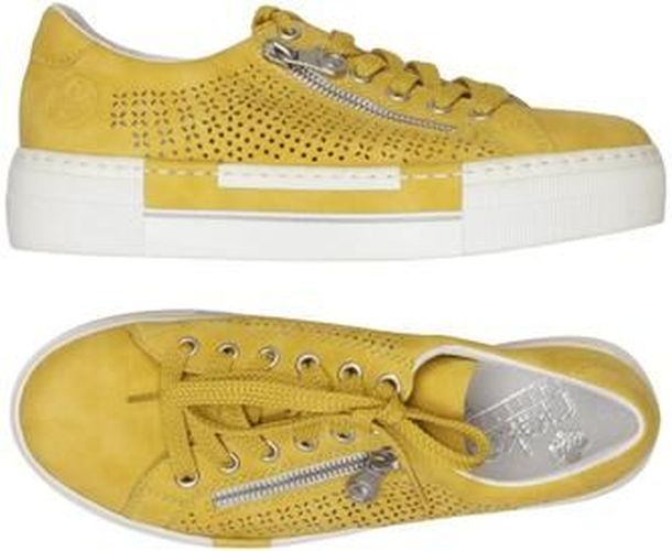 Damen Halbschuh, gelb, Gr. EU 37, Leder - Second Hand - Rieker - Modalova