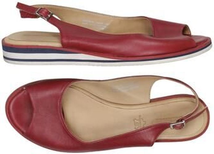 Damen Sandale, rot, Gr. EU 42, Leder - Second Hand - Salamander - Modalova