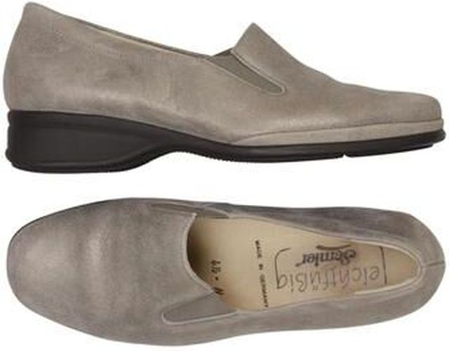 Damen Halbschuh, grau, Gr. EU 37.5 (UK 4.5), Leder - Second Hand - Semler - Modalova