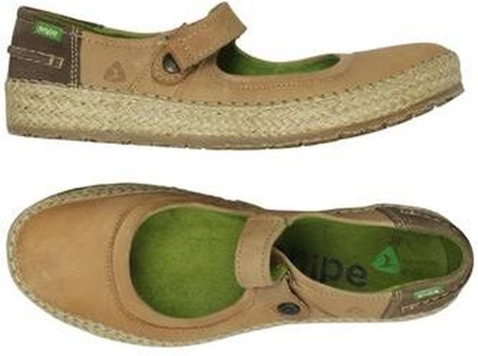 Damen Halbschuh, beige, Gr. EU 39, Leder - Second Hand - Snipe - Modalova