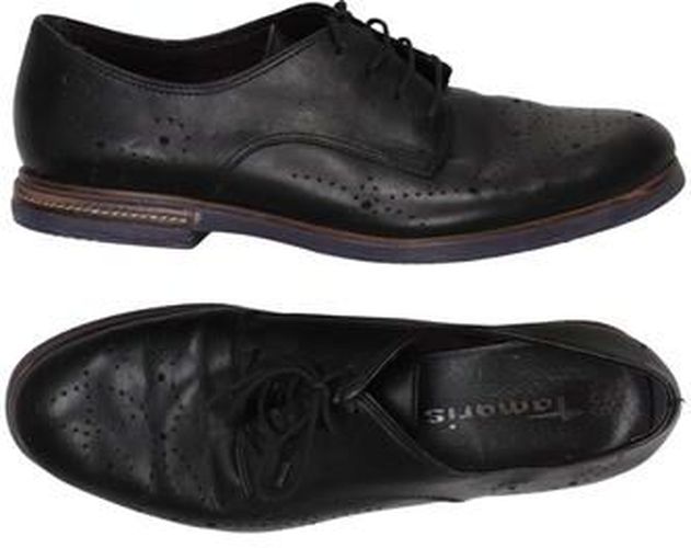 Damen Halbschuh, schwarz, Gr. EU 38, Leder - Second Hand - Tamaris - Modalova