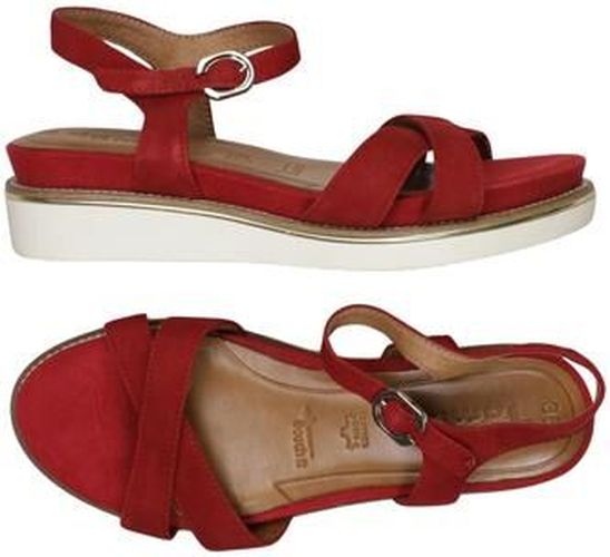 Damen Sandale, rot, Gr. EU 36, Leder - Second Hand - Tamaris - Modalova