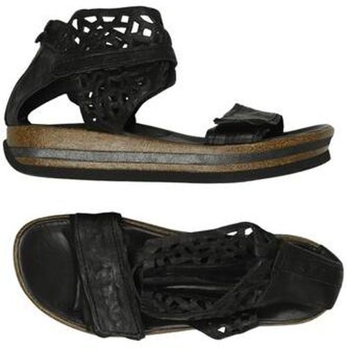 Damen Sandale, schwarz, Gr. EU 37, Leder - Second Hand - Think! - Modalova