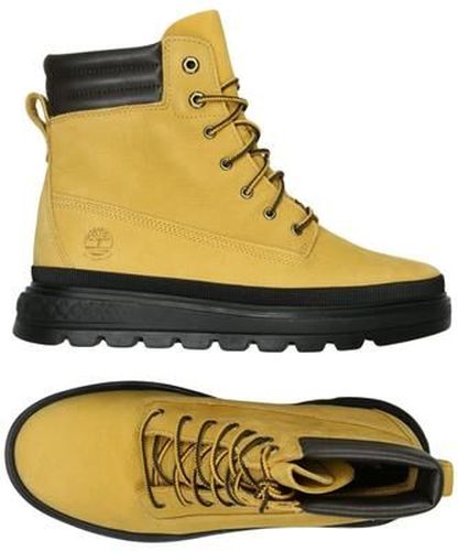 Damen Stiefelette, beige, Gr. EU 38, Leder - Second Hand - Timberland - Modalova