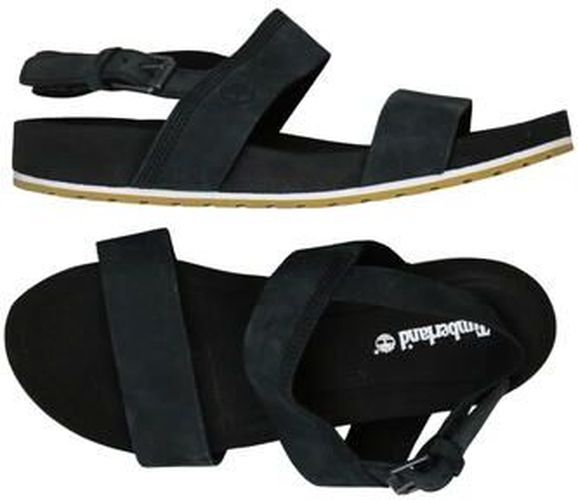 Damen Sandale, schwarz, Gr. EU 39.5, Leder - Second Hand - Timberland - Modalova