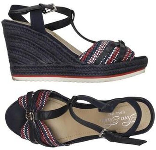 Damen Sandale, marineblau, Gr. EU 40, Kunstleder - Second Hand - Tom tailor - Modalova