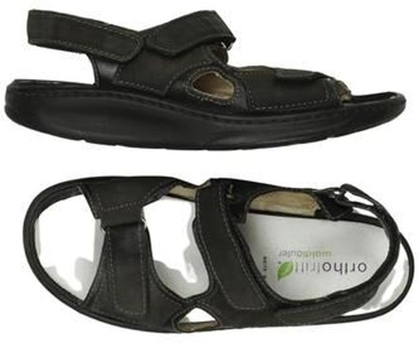 Damen Sandale, grau, Gr. EU 38 (UK 5), Leder - Second Hand - Waldläufer - Modalova