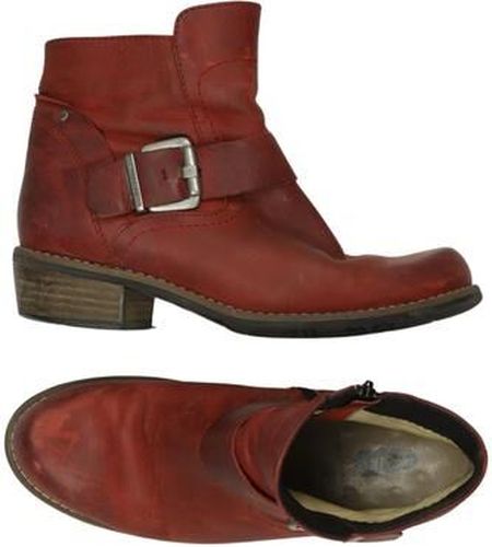 Damen Stiefelette, rot, Gr. EU 38, Leder - Second Hand - Wolky - Modalova