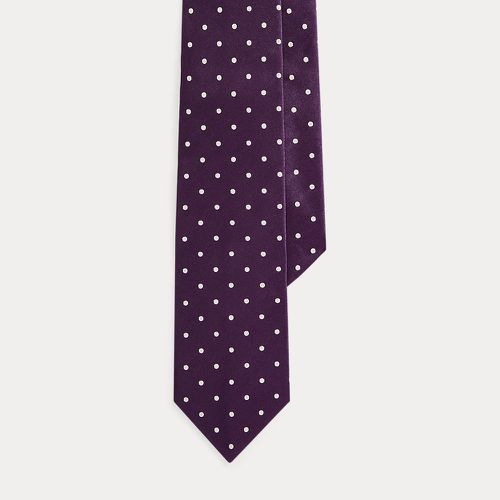 Polka-Dot Silk Satin Tie - Purple Label - Modalova