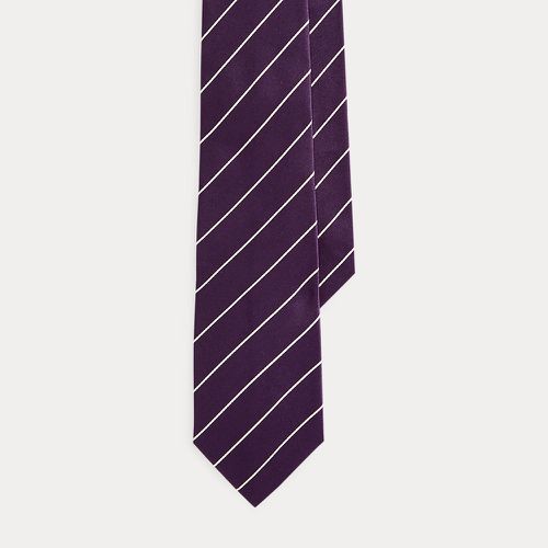 Striped Silk Satin Tie - Purple Label - Modalova