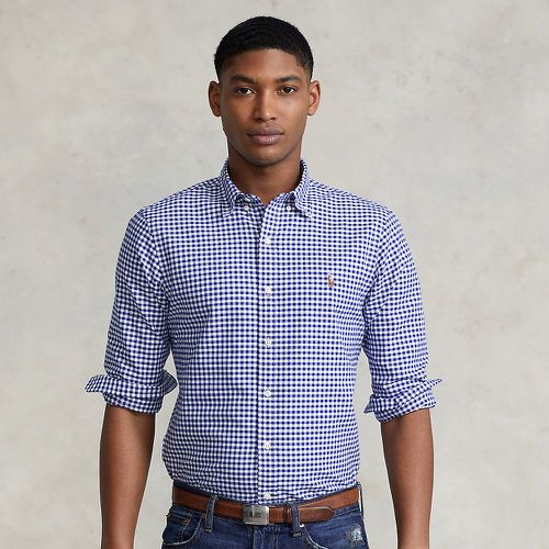 Slim Fit Gingham Oxford Shirt - Polo Ralph Lauren - Modalova