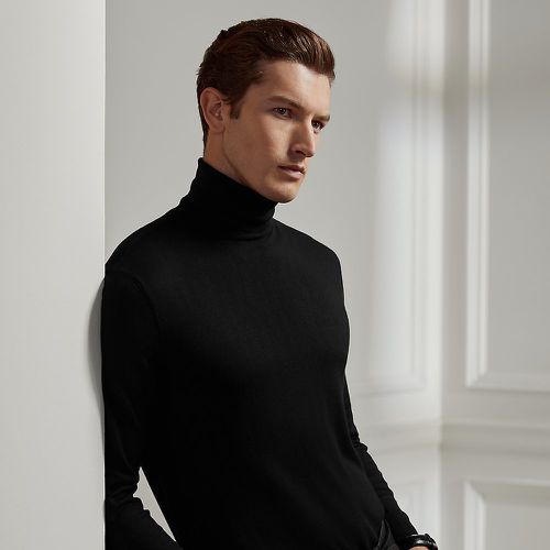 Cashmere Roll Neck Jumper - Purple Label - Modalova