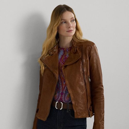 Leather Moto Jacket - Lauren - Modalova