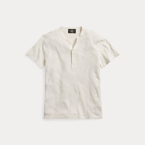 Waffle-Knit Short-Sleeve Henley Shirt - RRL - Modalova