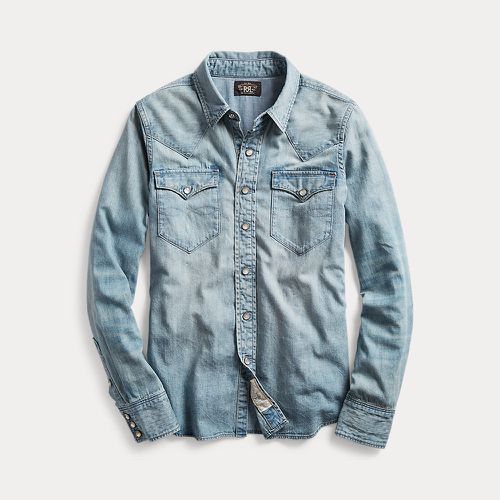 Indigo Denim Western Shirt - RRL - Modalova