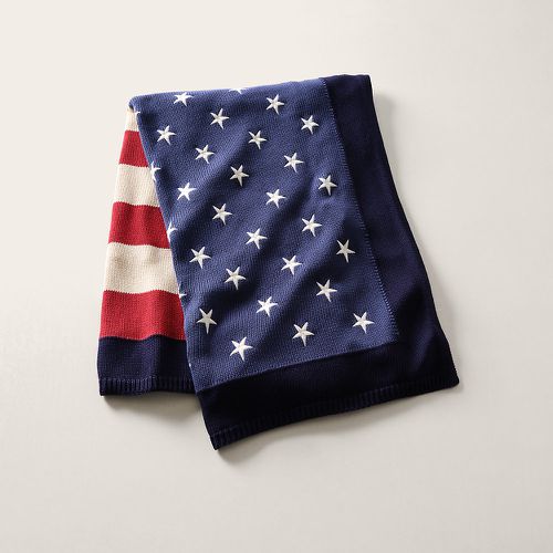 RL Flag Cotton Throw Blanket - Ralph Lauren Home - Modalova