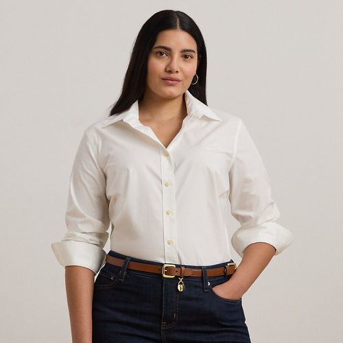 Curve - No-Iron Stretch Cotton Shirt - Lauren Curve - Modalova