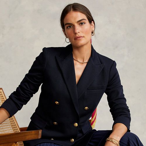 Knit Double-Breasted Blazer - Polo Ralph Lauren - Modalova