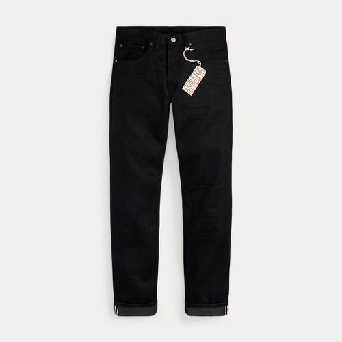 Slim Fit Black Selvedge Jean - RRL - Modalova