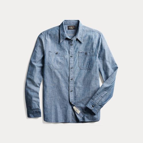 Indigo Chambray Workshirt - RRL - Modalova