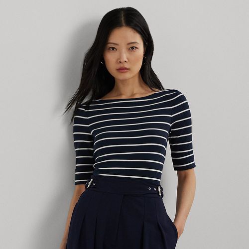 Striped Boatneck Top - Lauren - Modalova