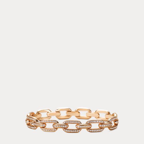 Pave Diamond Rose Gold Chain Bracelet - Ralph Lauren - Modalova