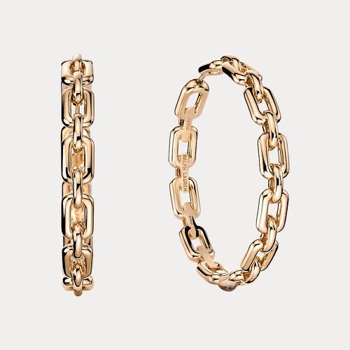 Rose Gold Hoop Earrings - Ralph Lauren - Modalova