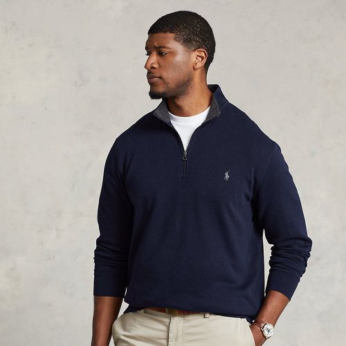 Luxury Jersey Quarter-Zip Pullover - Big & Tall - Modalova