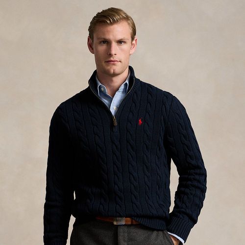 Cable-Knit Cotton Quarter-Zip Jumper - Polo Ralph Lauren - Modalova