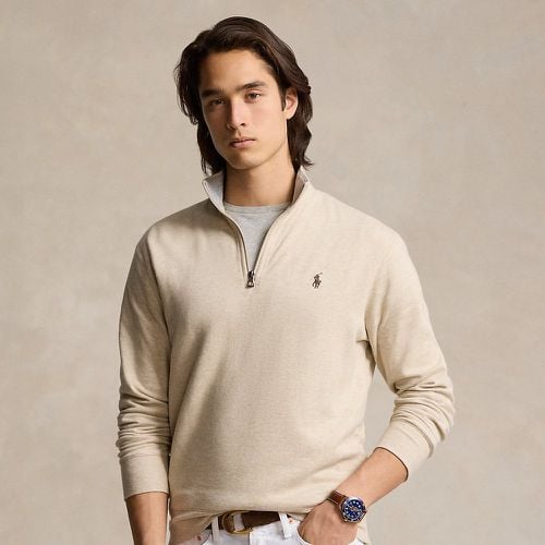 Luxury Jersey Quarter-Zip Pullover - Polo Ralph Lauren - Modalova