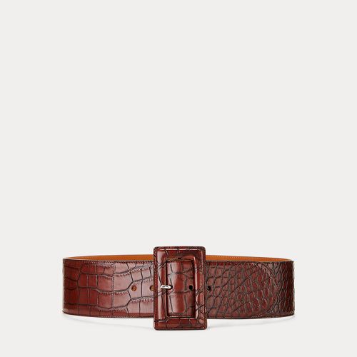 Alligator Trench-Buckle Belt - Collection - Modalova