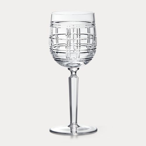 Plaid White Wine Glass - Ralph Lauren Home - Modalova