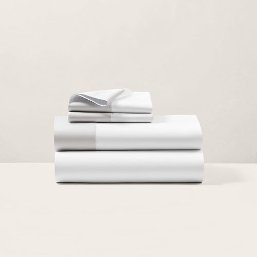 Cotton Sateen Border Sheeting - Ralph Lauren Home - Modalova