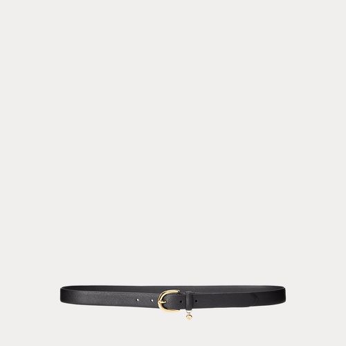 Charm Crosshatch Leather Belt - Lauren - Modalova