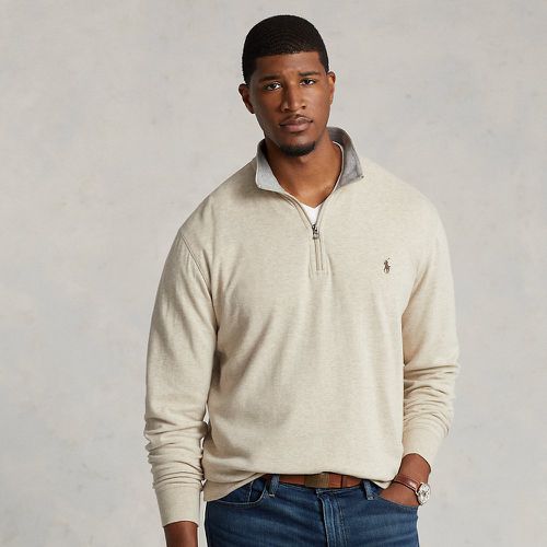 Luxury Jersey Quarter-Zip Pullover - Big & Tall - Modalova