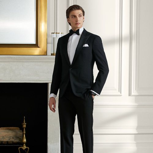 Gregory Hand-Tailored Wool Peak Tuxedo - Purple Label - Modalova