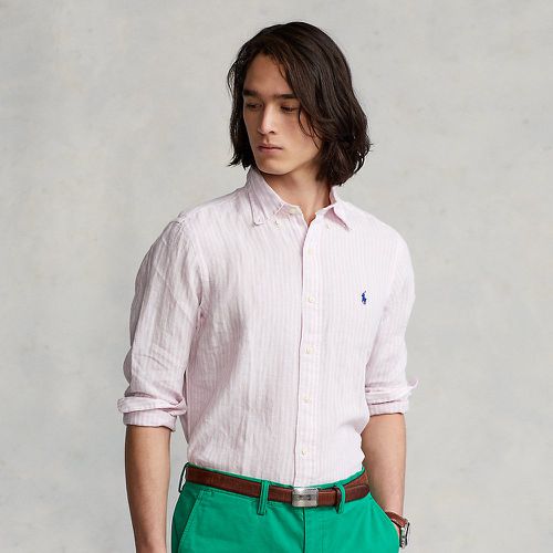 Custom Fit Striped Linen Shirt - Polo Ralph Lauren - Modalova